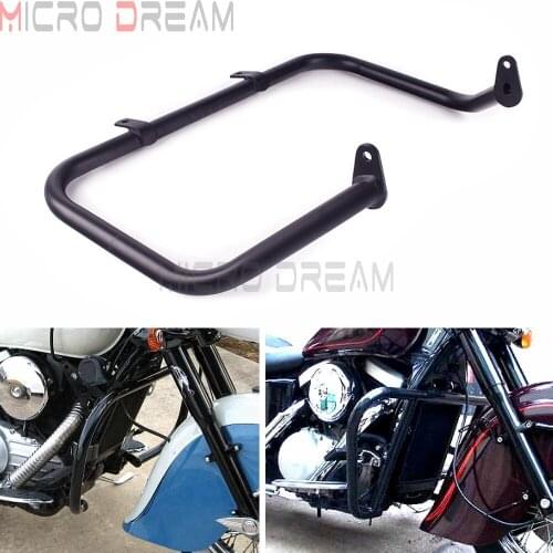 Motorcycle Custom Highway Engine Case Gguard 1-1/4" Crash Bar Protector for Kawasaki VN1500 1996-2008 VN-1500 Black Bumper Guard