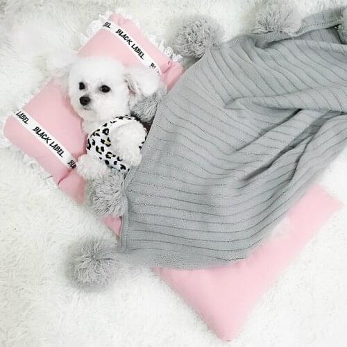 Pet Dog Bed with Pillow Water Proof Liner & Removable Washable Cover for Dogs & Cats