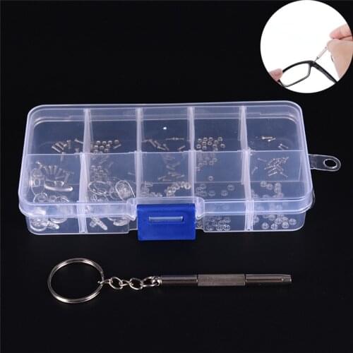 Eyeglasses Sun Glasses Screws Sets Nuts Nose Pad Optical Repair Tool Parts Assorted