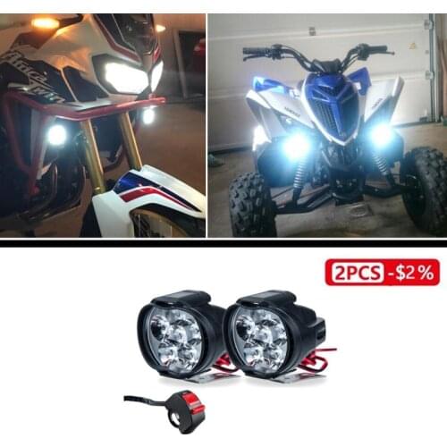 LED Bicycle Light Motorcycles Headlight Car Lamps 6500k White Super Bright Fog Lamp Spot Light For Bike Scooter Bike Accessories