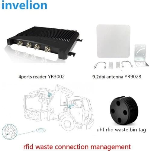 UHF Waste bins tracking RFID system 30*16mm UHF RFID Worm Tag passive 10cm-1meters iso18000-6c gen2 epc Waste bin Tag with IP68