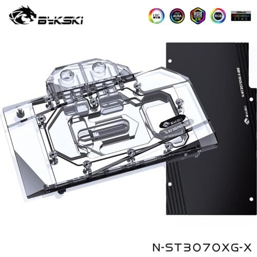 Bykski GPU Water Block For ZOTAC Geforce RTX 3070 X GAMING OC 8G/Twin Edge ,With Back Plate Watercooler ,N-ST3070XG-X