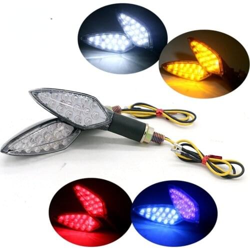1pcs LED Motorcycle Turn Signals Light Tail Flasher Flowing Water Blinker IP68 Bendable Motorcycle Flashing Lights