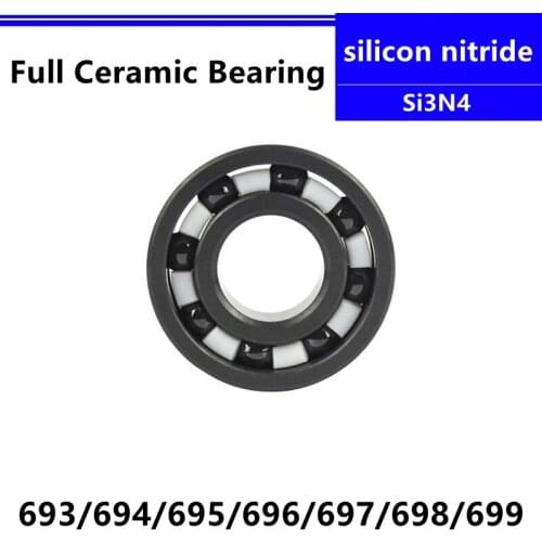 2pcs/5pcs Si3N4 693 694 695 696 697 698 699 silicon nitride full Ceramic deep groove ball bearings