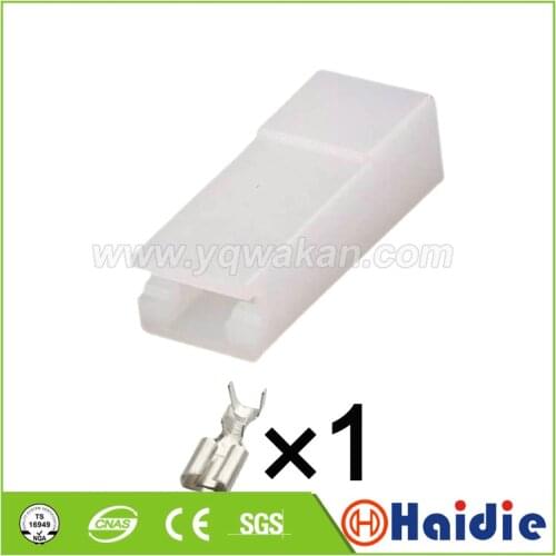 5sets 1pin 4.8mm automotive electrical plastic housing plug wiring harness cable connector