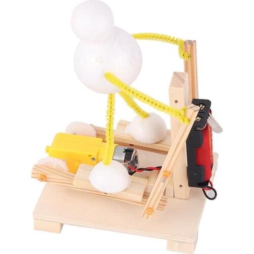 DIY Assembly Treadmill Toy Hand Made Inspire Interest Wood Electric Treadmill Machine Model Simulation Toys for Kids