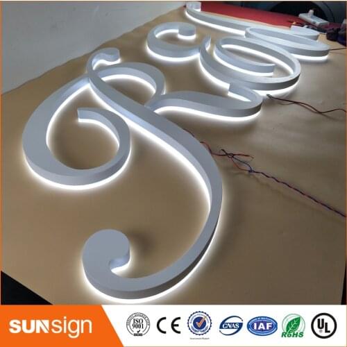 Painted acrylic cutting letters