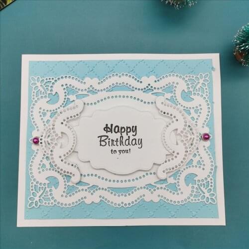 Flowers border Metal Cutting Dies new Scrapbooking For Card Making DIY Embossing Cuts New Craft Pattern Photo Frame Cover