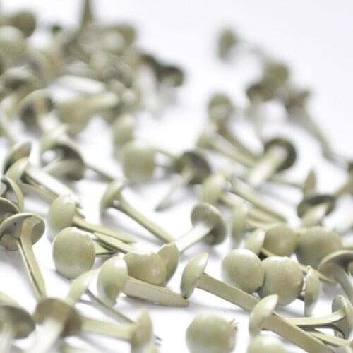 Happymems Mini Brads Nail Arts 500 Pcs/lot 5mm Grass Green Scrapbooking Embellishment Brads DIY Crafts Decor