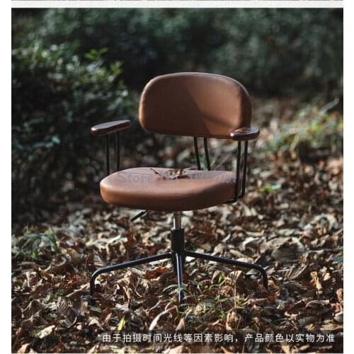 Nordic leisure computer chair home retro seat simple office chair study swivel chair desk chair comfortable sedentary