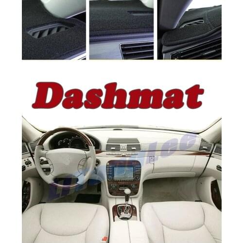 Car DashMat Cover Sun Protection Carpet Anti Slide Pad For Mercedes Benz S CL MB W220 C215 Insulated Dash Mat