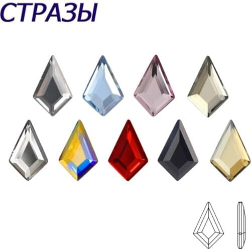 Small arrow Shape Nail Art Rhinestone 20pcs/lot 5x8mm Flatback Colorful Stones For 3D Nail Garment Decoration