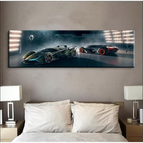 Home Decor Modular Canvas Picture Cool Sports Car Painting Bedroom Living Room Poster Home Canvas Painting