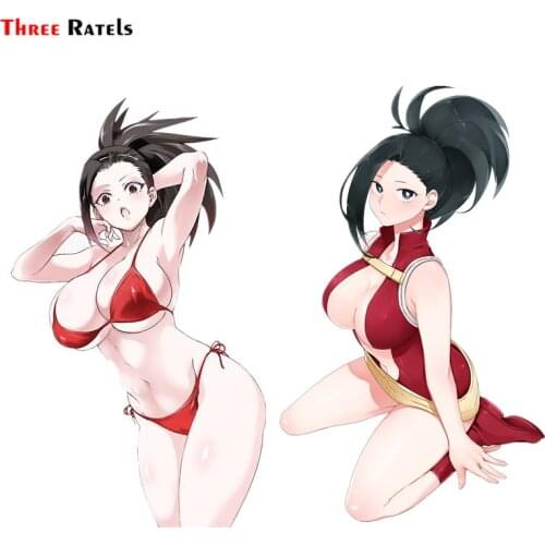 Three Ratels FC771 Yaoyorozu Momo Car Windshield Sticker Helmet Decal