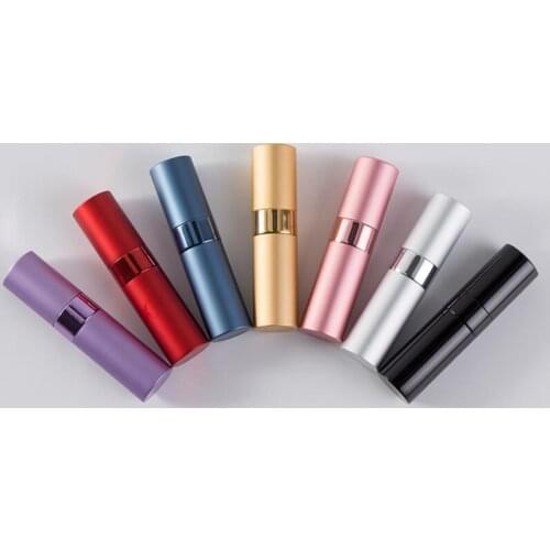 500pcs new 8ml Travel Portable Rotate Spray Perfume Bottle Refillable Spray Vials Atomizer Empty Cosmetic Container