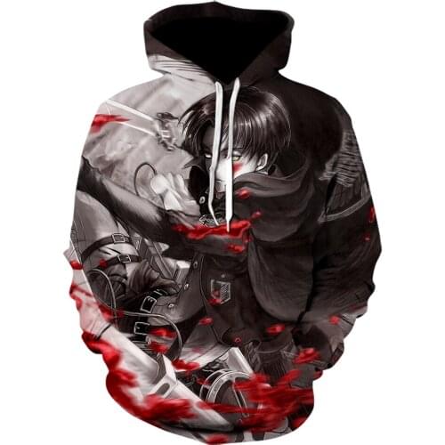Attack on Titan 3D Printed Hoodie Men Fashion Loose Pullovers Casaul Tops oversize hoodies Cartoon anime sweatshirt sudaderas
