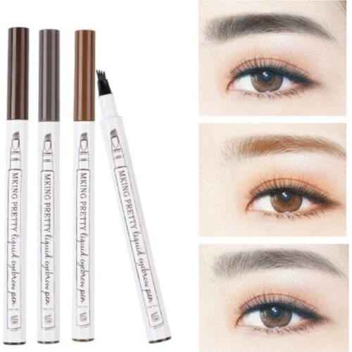Four-prong Ultra-fine Eyebrow Pencil Liquid Sculpted Eyebrow Tattoo Lasting Waterproof No Blooming Eye Makeup Cosmetic TSLM1