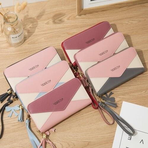 Womens Wallet Cute Student Tassel Pendant Trend Fashion PU Wallet 2020 Coin Purse Women Ladies Card Holder For Women