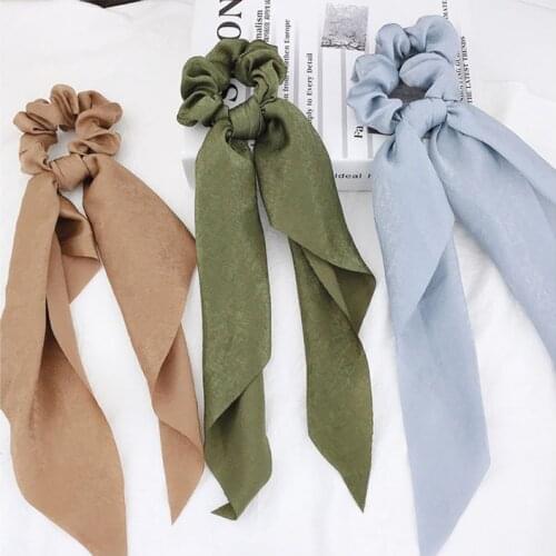 YVLAH 1Pc Hairwear Fashion HairBand Solid Color Cloth Women Ribbon