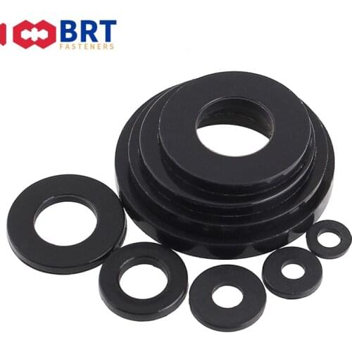 100pcs M2 M2.5 M3 M4 M5 M6 M8 M10 M12 M14 M16 M18 M20 White Black Plastic Nylon Flat Washer Plane Spacer Insulation Gasket Ring