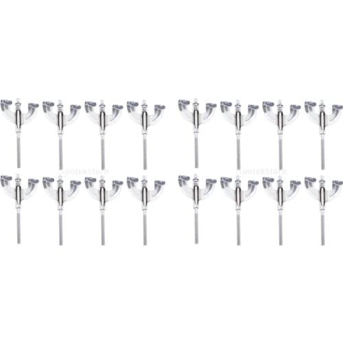 16pcs Diecast Bass Drum Claws W/ Tension Rods for Drum Repair Accessory