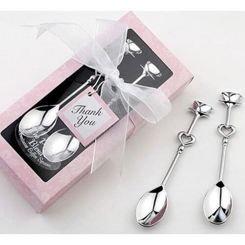 32pcs spoons /lot=16sets/lot 'the perfect blend' coffee spoon set Love Heart Spoons Wedding Favor Guest Gift Free shipping