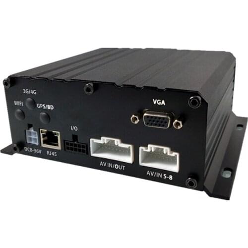 8 Channel 1080P AHD Mobile DVR/MDVR support 2TB hard disk and 256GB SD card for mobile
