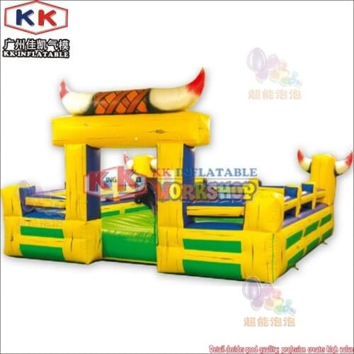 Free optional color mats inflatable mechanical rodeo bull price for sale