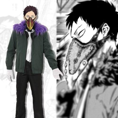 Boku No My hero Academia Chisaki Kai Men Adult Christmas Cosplay Costume Jacket Pants Wig