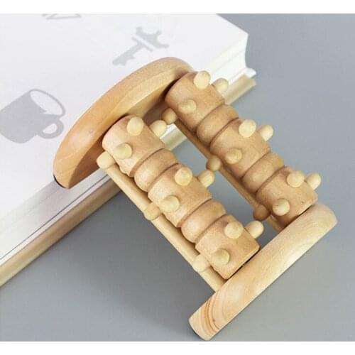 Wooden Foot Massager Roller Leg Foot Relax Plantar Acupoint Massage Feet Plantar Fasciitis Roller Reflexology Health Care