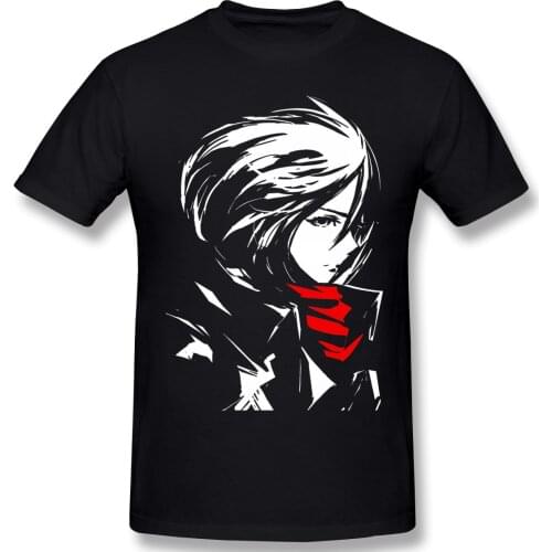 Cruel And Also Very Beautiful T-Shirt Men Short Sleeves Funny Tees O Neck 100% Cotton attack on titan japanese anime Clothes