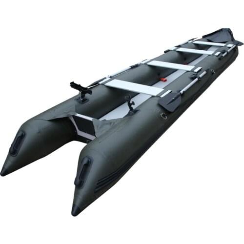GTK550 Goethe 4 people CE Certificate Inflatable Pedal Fishing Kayak for sale with Rod Holders