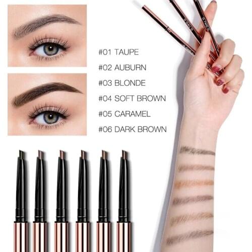 O.TWO.O Artist Sketch Eyebrow Pencil Waterproof Natural Long Lasting Tint 6 Color Brows Eye Makeup Eye Brow