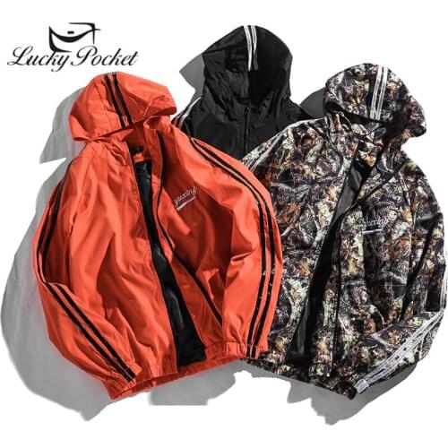Spring Fashion Print Hip Hop Women Hooded Jacket Female Autumn Casual Camouflage Outerwear Plus Size Ladies Solid Loose Coat WJ9