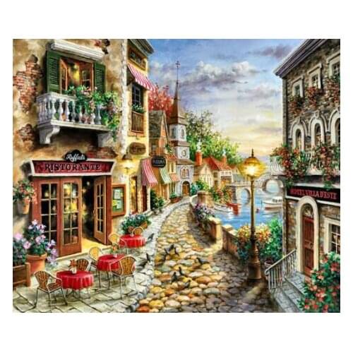 TOUOILP square full Diamond Painting Steden