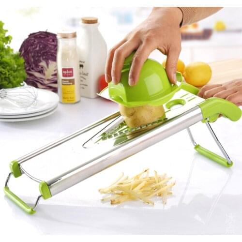 Multifunctional 304 stainless steel kitchen shredder shredding device potato grater cucumber slicer shredding device green