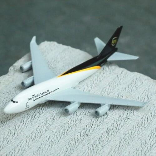 Boeing 747 UPS Airplane Diecast Aircraft Model 6 inches Metal Plane Aeroplane Home Office Decor Mini Moto Toys for Children