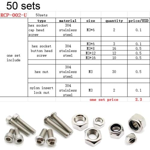 3000pcs torx flat countersunk with pin head screw M3*6mm and 5pcs T10 key