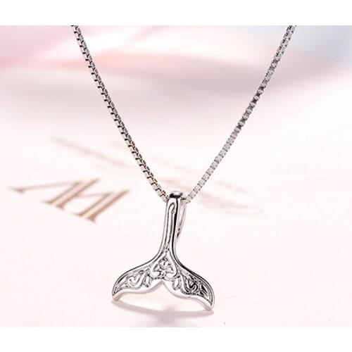 Fashion Vintage Silver Color Mermaid Tail Necklaces For Women Gift Fish Choker Necklace Boho Wedding Jewelry Collar