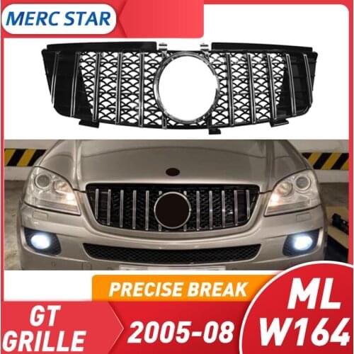 Front Grill suitable for CLASS ML W164 X164 GT, grid 2005-11 ML300 ML320 ML350 ML400 ML500 ML430 without emblem