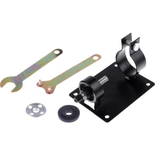 Electric Drill Cutting Polishing Grinding Seat Stand 10mm Holder Set Machine Bracket Rod Bar with 2 Wrench 2 Gaskets Metal