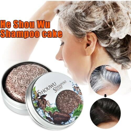Grey Reverse Shampoo Bar Polygonum Multiflorum Essence Hair Darkening Shampoo Soap MPwell