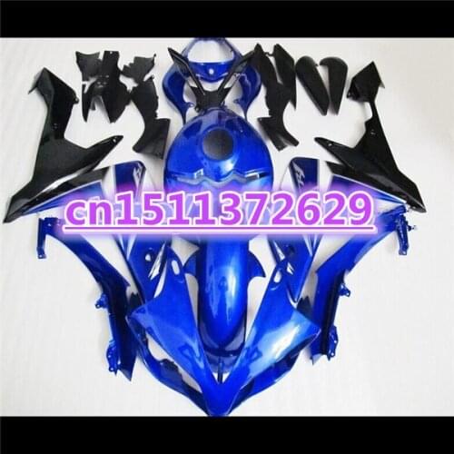 Blue black Fairings for YZF R1 07 08 YZF1000 R1 07 08 YZF R1 2007 2008 fairing kits YZF-R1 07-08 abs body work-Dor for Yamaha D