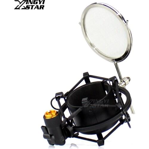 54mm-60mm Studio Recording Microphone Stand Shock Mount Spider For SAMSON C01U Pro C03U C03 C01 CL7 Mic Shield Windscreen Holder