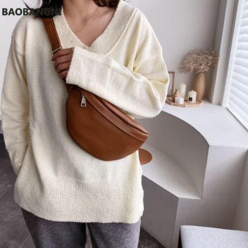 Women Bag New Korean Version of The Wild Texture Messenger Bag Winter Net Red Fashion Chest Bag Waist Bag