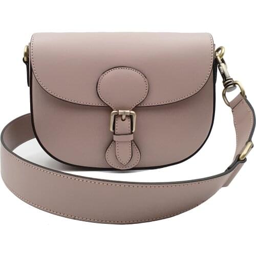 Womens cross body bag attraversiamo Pavia, genuine leather, Italy, removable leather belt, large