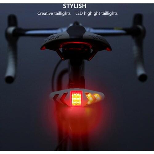 Bicycle Turn Signal Plastic ABS Wireless Remote Mountain Bike Cycling Rear Light Multiple Lighting Modes Riding Turn Signal