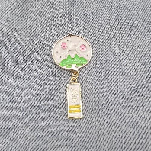 Vintage Mountain Brooch Lapel Pin Enamel Pin Backpack Clothes Creative Badge Cool Stuff Jewelry Gift For Kids Friends