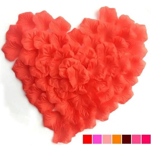 High quality 100 Pcs/lot Silk Artificial Flower Rose Petals Wedding Party Decorations Valentine petale rose Wreaths multicolors