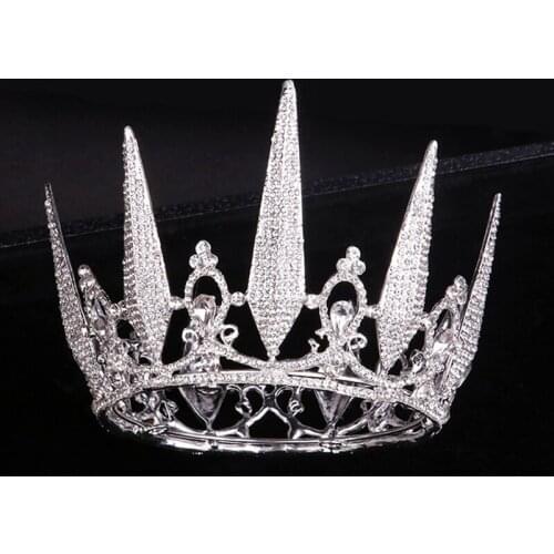 Jeweled Crowns Beautiful Headpiece Wedding Crown Wedding Tiaras Hair Accessories for Prom Birthday Costume Party LXH